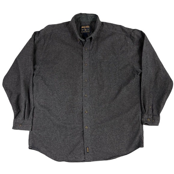 John Rich And Bros. Woolrich Men Gray Long Sleeve Button Up Shirt Size 2XL - Picture 1 of 7